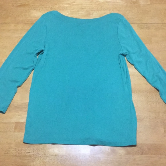 Gap GREEN THREE QUARTER COTTON SHIRT - Picture 3 of 3